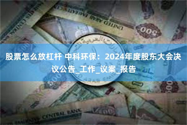 股票怎么放杠杆 中科环保：2024年度股东大会决议公告_工作_议案_报告