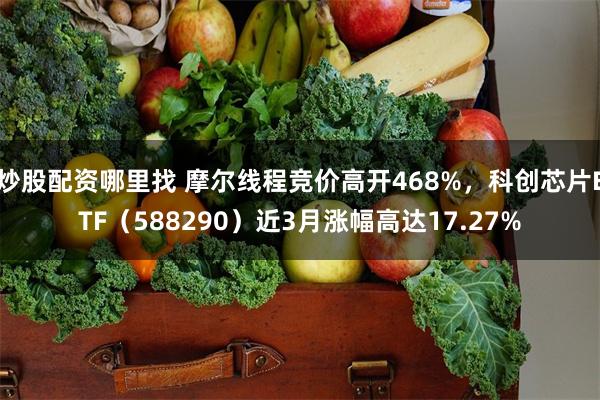 炒股配资哪里找 摩尔线程竞价高开468%，科创芯片ETF（588290）近3月涨幅高达17.27%